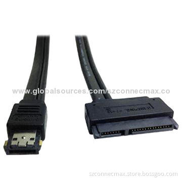 Power eSATA (eSATA + USB) 12/5V to SATA 22-pin Cable with 2.5 and 3.5-inch SATA HDD